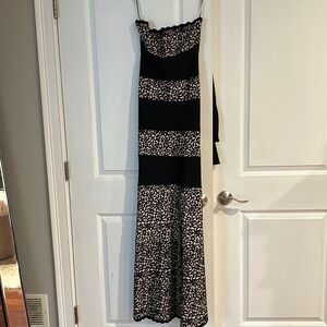 NWT Herve Leger strapless scuba dress